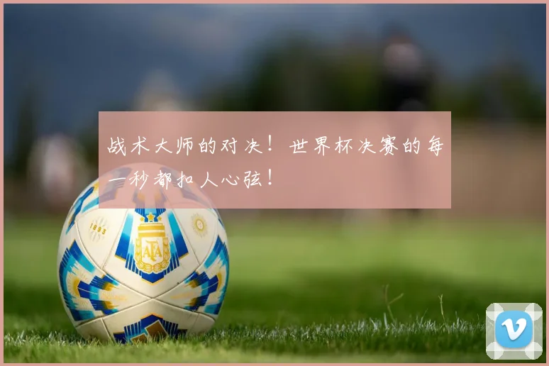 战术大师的对决！世界杯决赛的每一秒都扣人心弦！