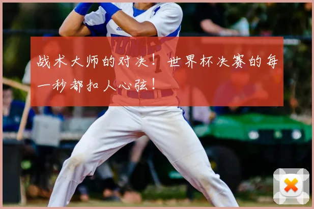 战术大师的对决！世界杯决赛的每一秒都扣人心弦！